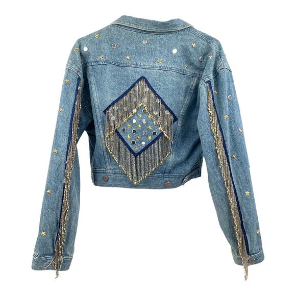 Vintage Hard Copy Denim Jacket Size L - Picture 1 of 8